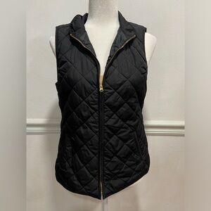 Black Quilted Vest
